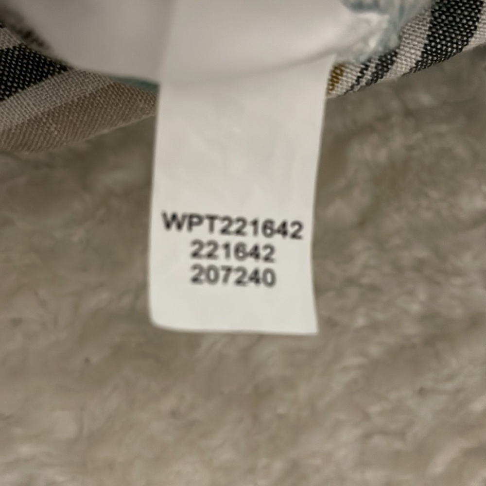 J. Jill Womans Pants Linen Blend Pull-On Tie Waist Tan Striped Petite Medium - Picture 10 of 10